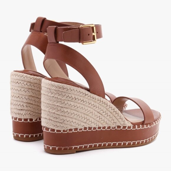 EVERYTHING MUST GO: NWOT RALPH LAUREN HILARIE BURNISHED LEATHER ESPADRILLE - Picture 3 of 3